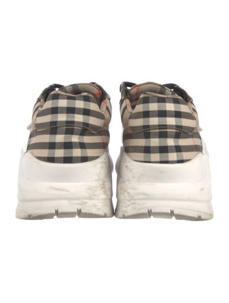 Burberry House Check Pattern Canvas Sneakers