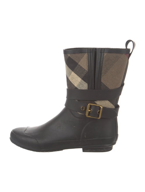 Burberry Exploded Check Pattern Rubber Rain Boots