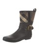 Burberry Exploded Check Pattern Rubber Rain Boots
