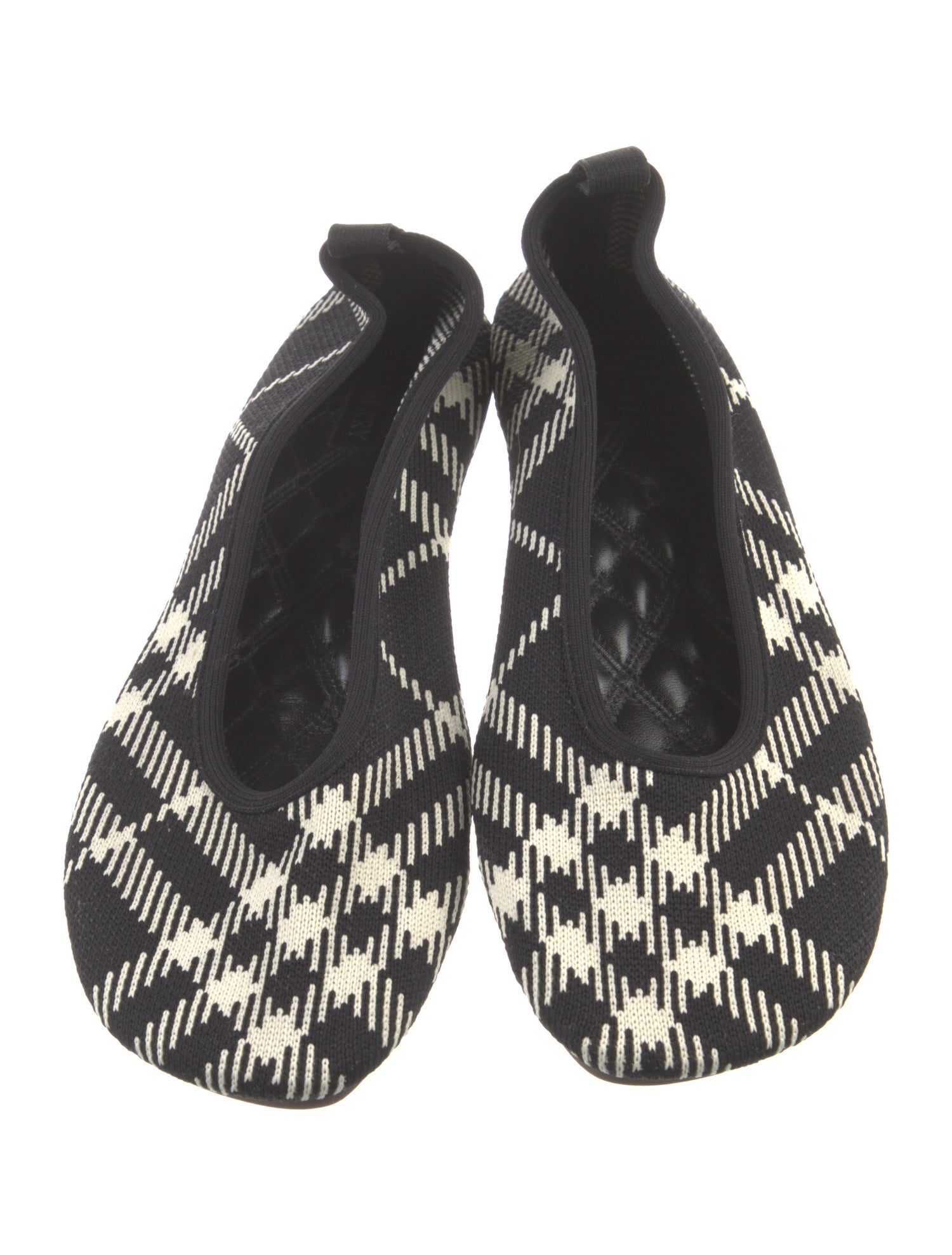 Burberry Plaid Print Slingback Flats
