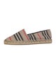 Burberry House Check Pattern Canvas Espadrilles