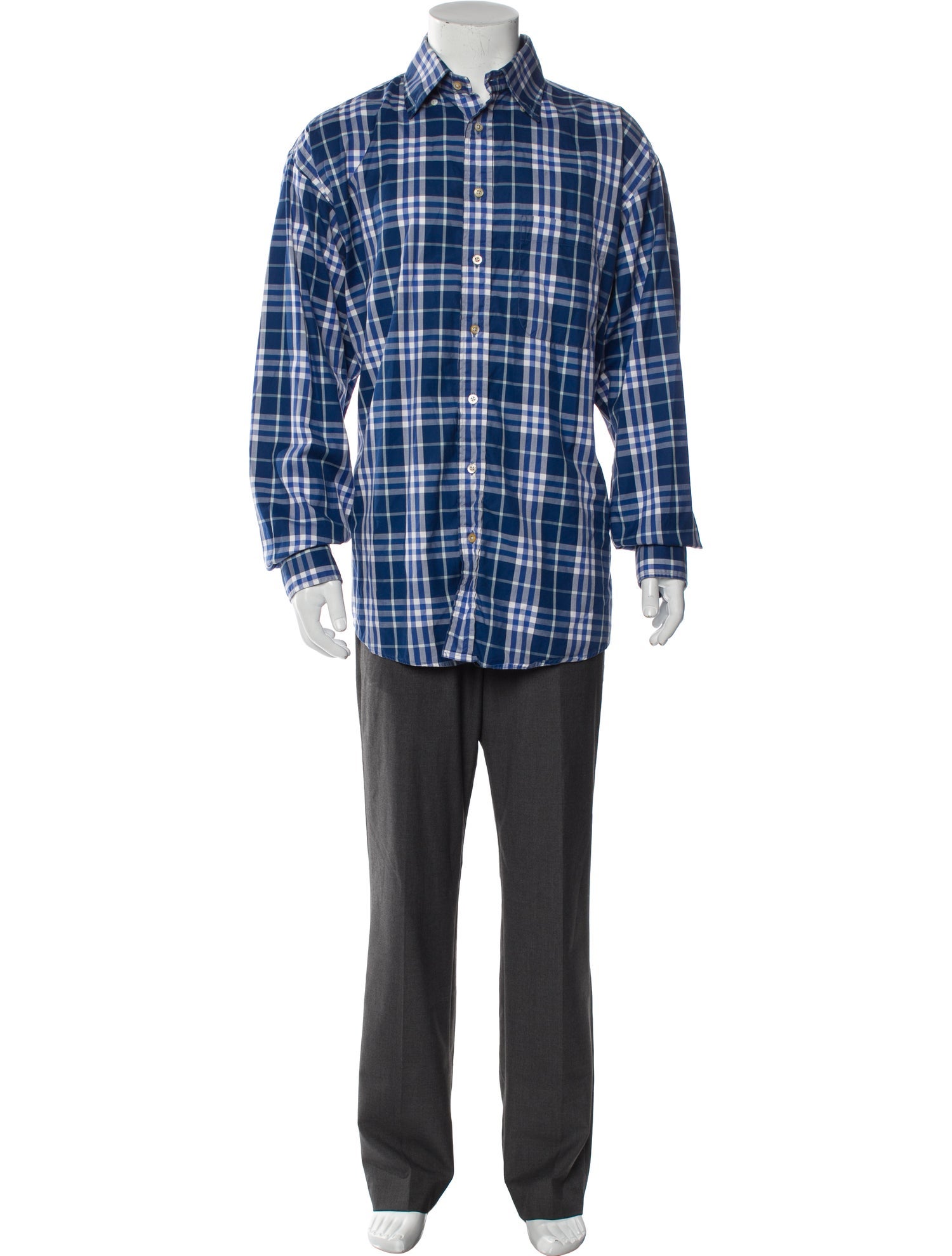 Burberry House Check Pattern Long Sleeve Shirt