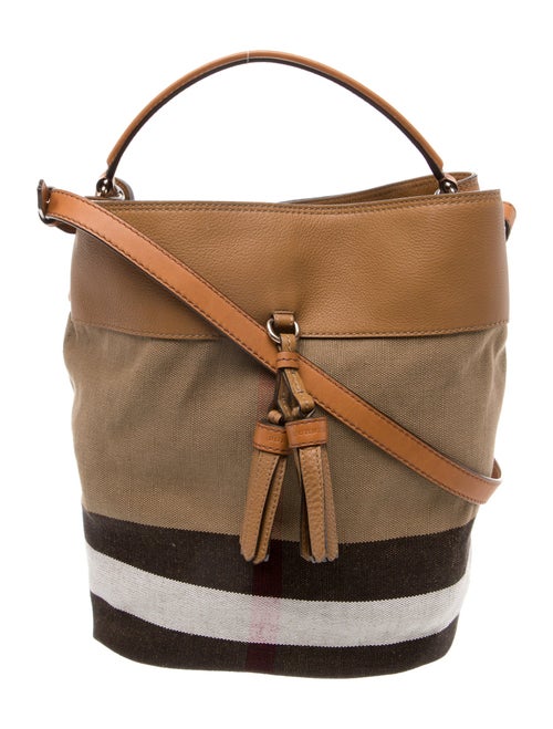 Burberry Exploded Check Bucket Bag