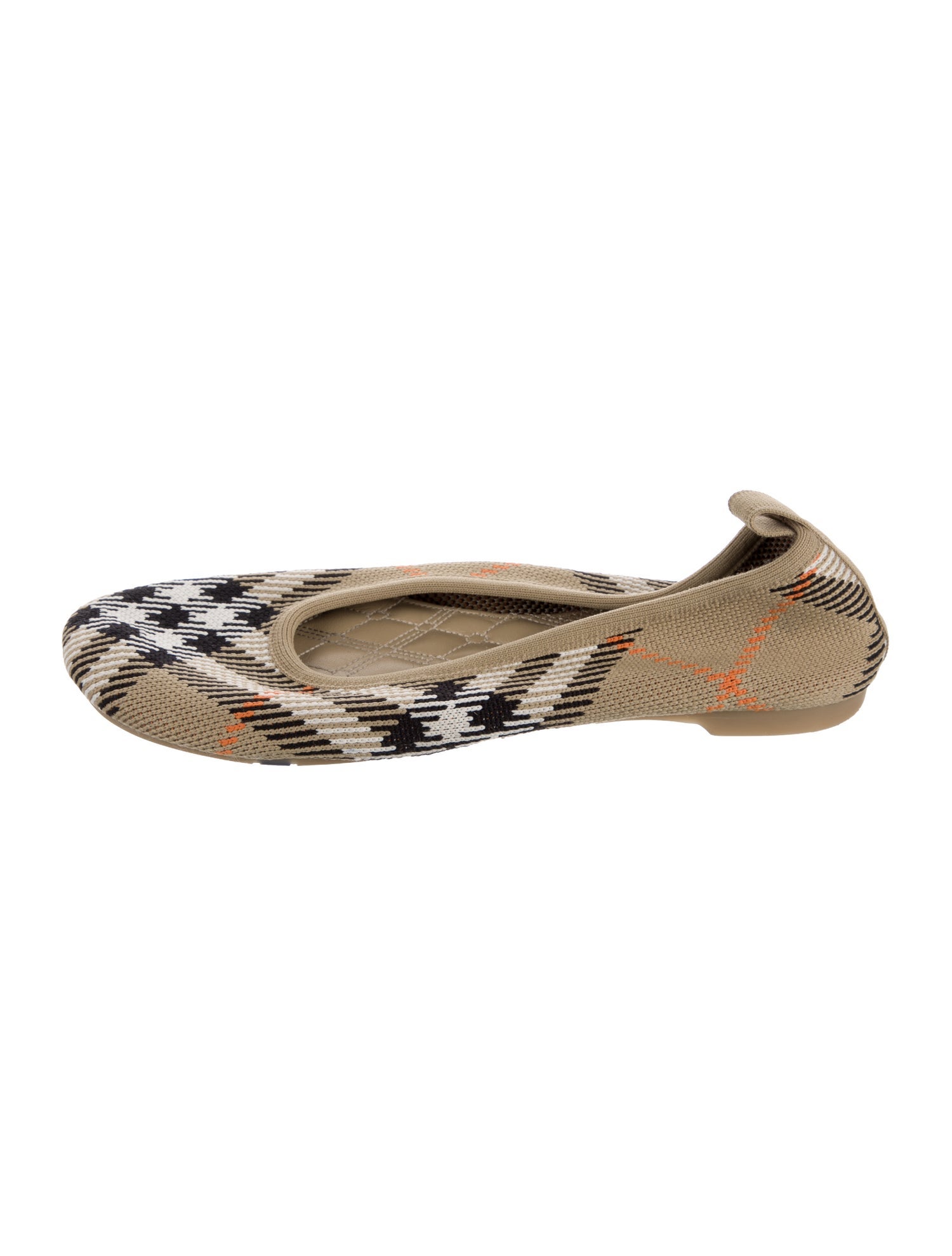 Burberry Plaid Print Ballet Flats