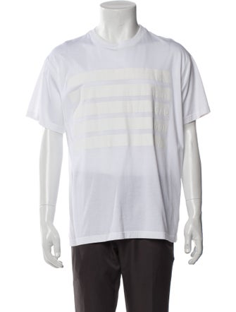 Burberry Striped Crew Neck T-Shirt
