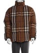 Burberry Plaid Print Parka