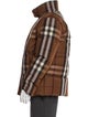 Burberry Plaid Print Parka
