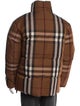 Burberry Plaid Print Parka