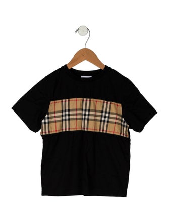 Burberry Boys' Short Sleeve Check T-Shirt