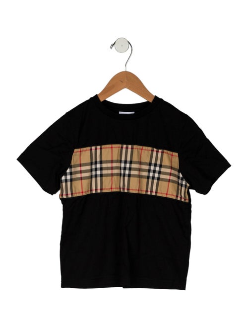 Burberry Boys' Short Sleeve Check T-Shirt