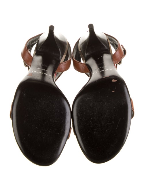 Burberry Leather T-Strap Sandals