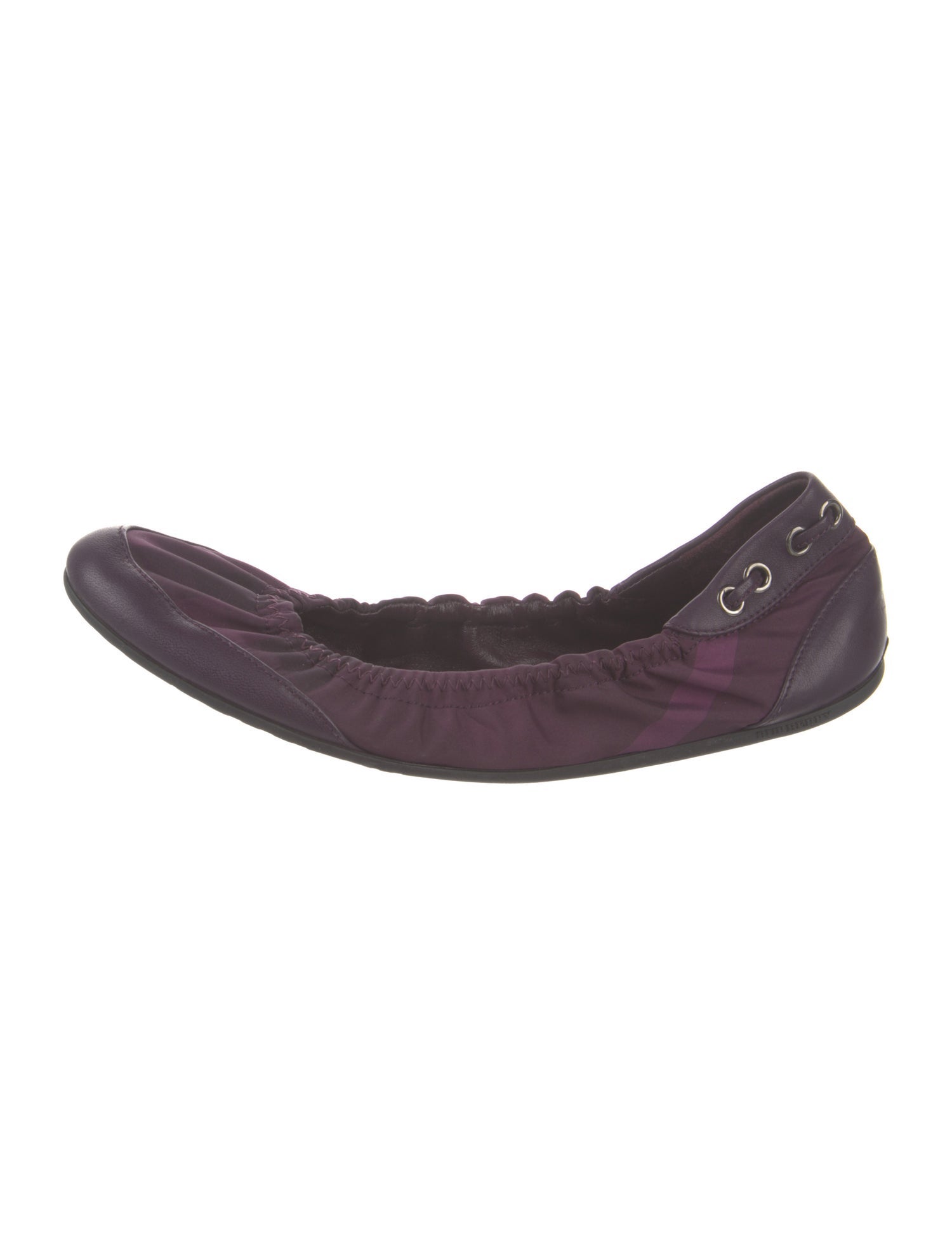 Burberry Nova Check Pattern Nylon Ballet Flats