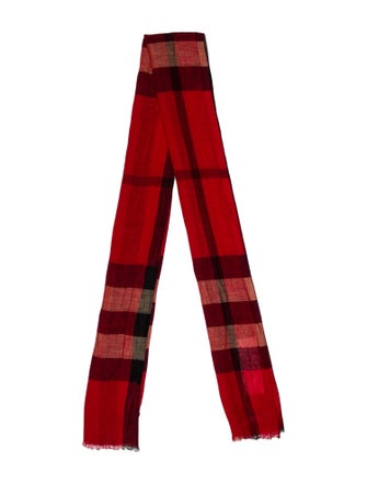 Burberry Lambswool House Check Pattern Scarf