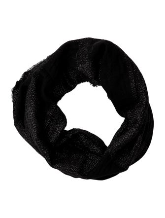Burberry Wool Shimmer Check Infinity Scarf