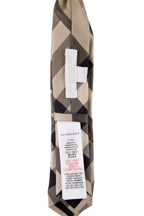 Burberry Patterned Suit Tie
