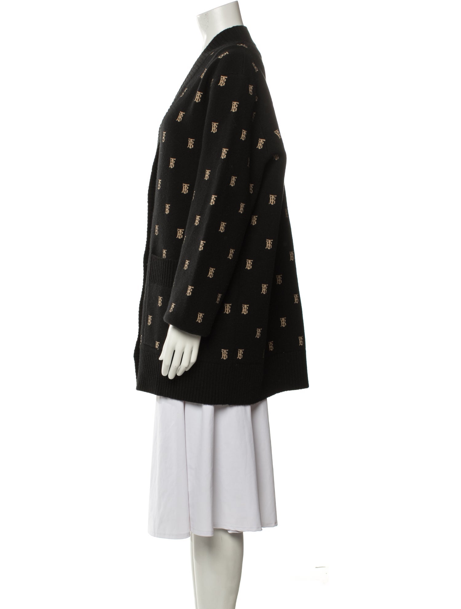 Burberry Printed V-Neck Sweater