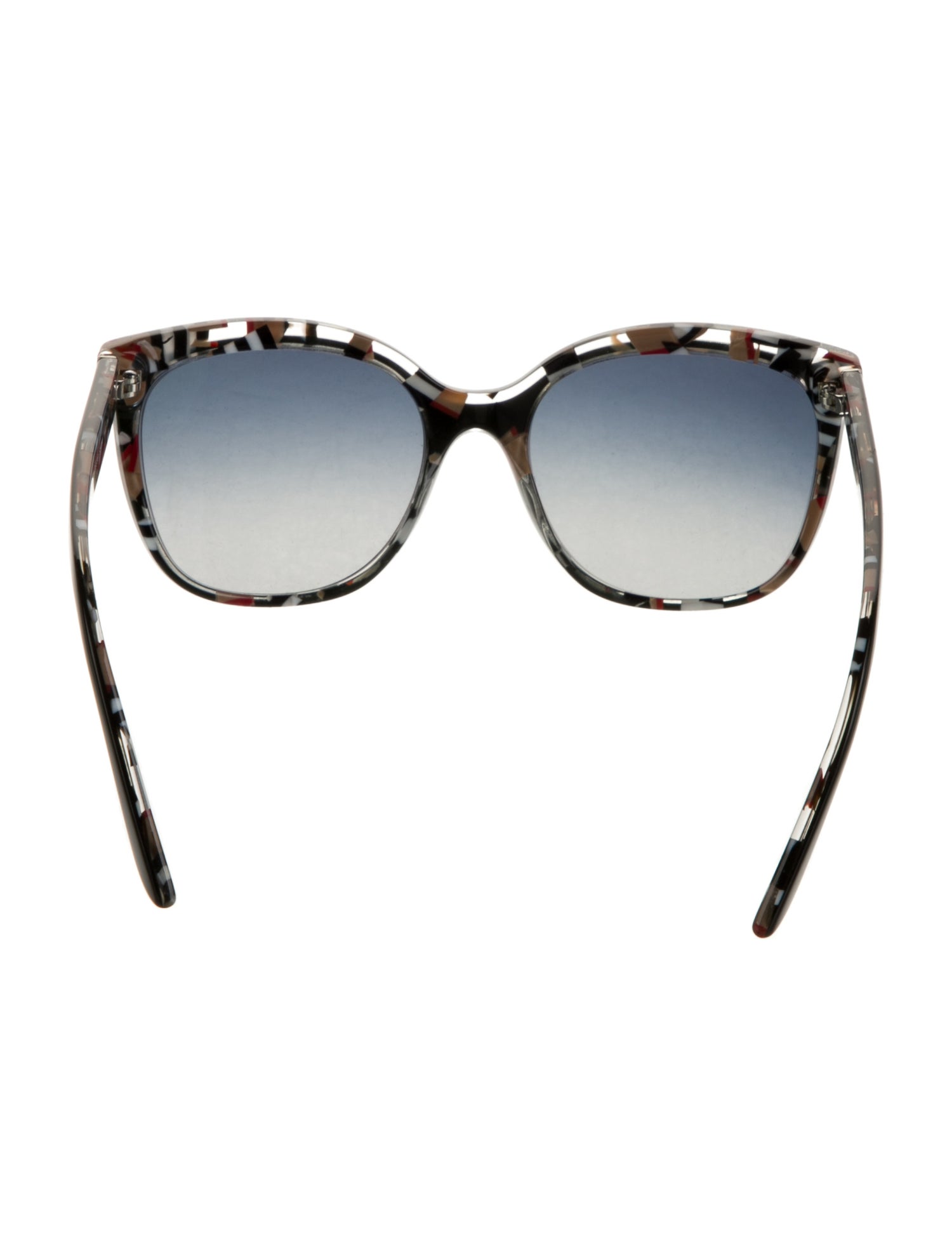 Burberry House Check Pattern Oversize Sunglasses