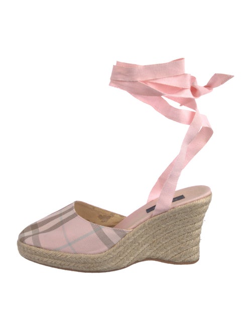 Burberry Nova Check Pattern Canvas Espadrilles