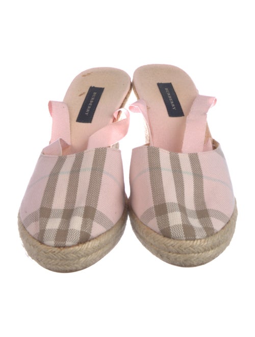 Burberry Nova Check Pattern Canvas Espadrilles