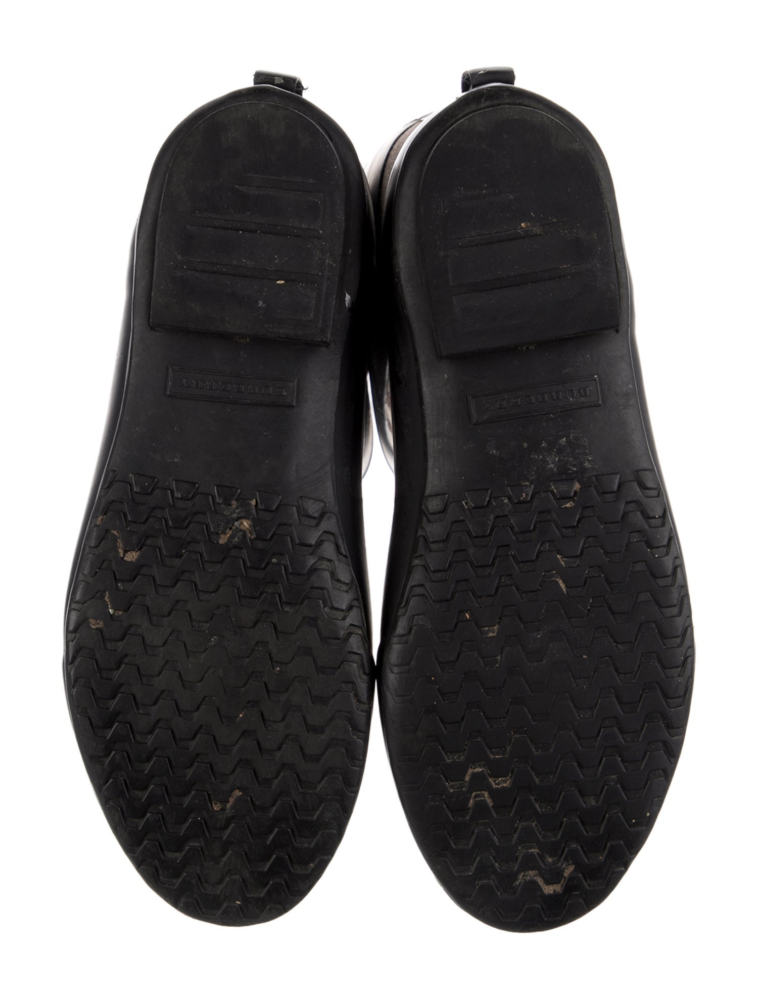 Burberry Rubber Plaid Print Rain Boots