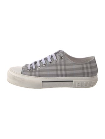 Burberry Nova Check Pattern Canvas Sneakers