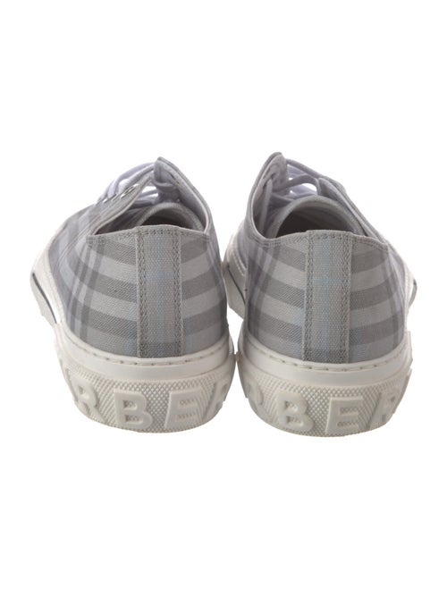 Burberry Nova Check Pattern Canvas Sneakers