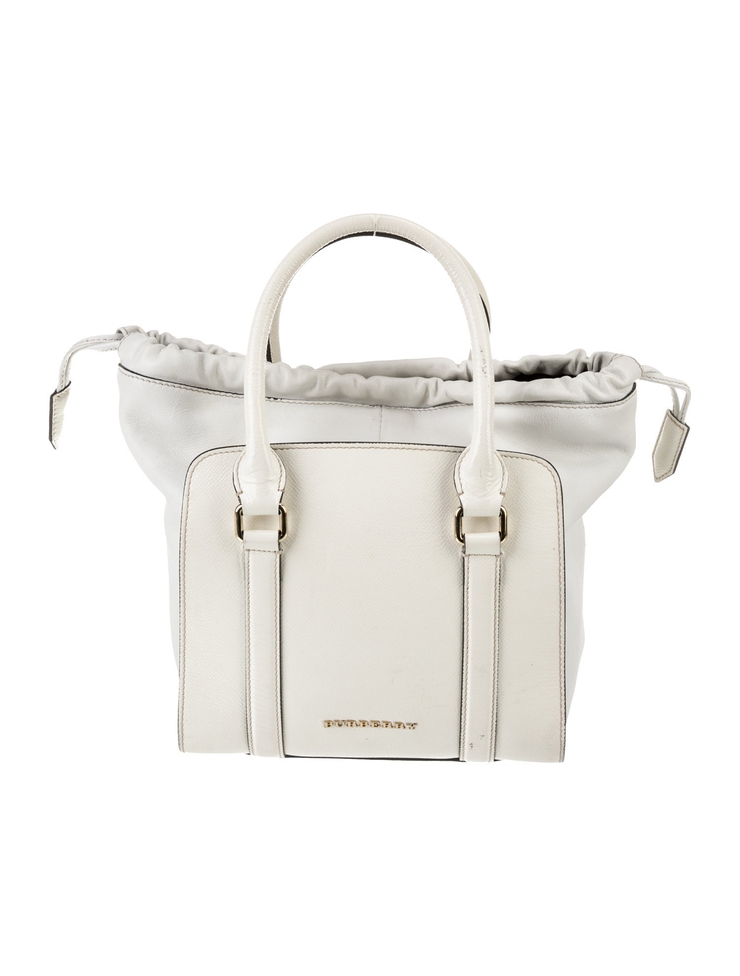 Burberry Leather Top Handle Bag