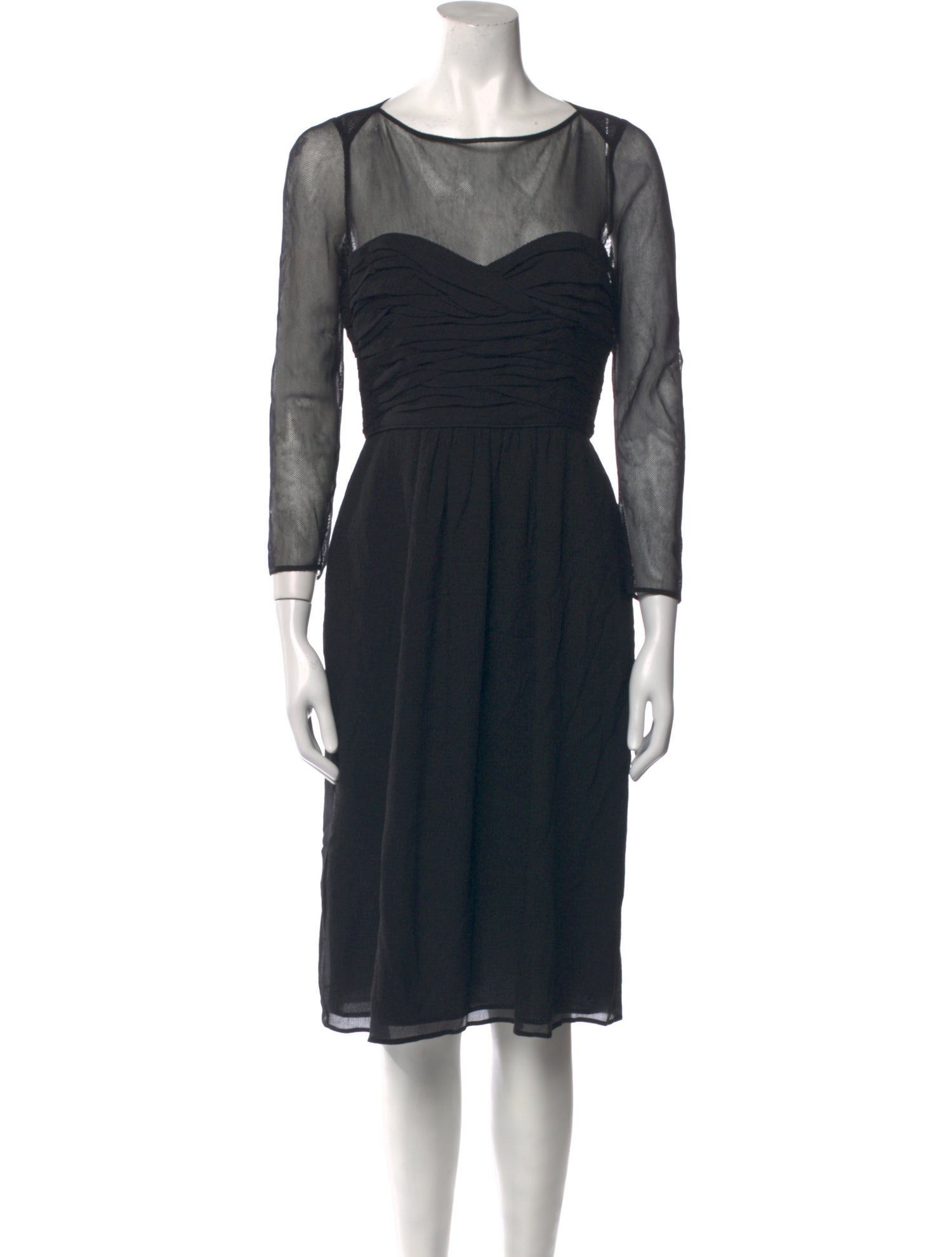Burberry Silk Knee-Length Dress