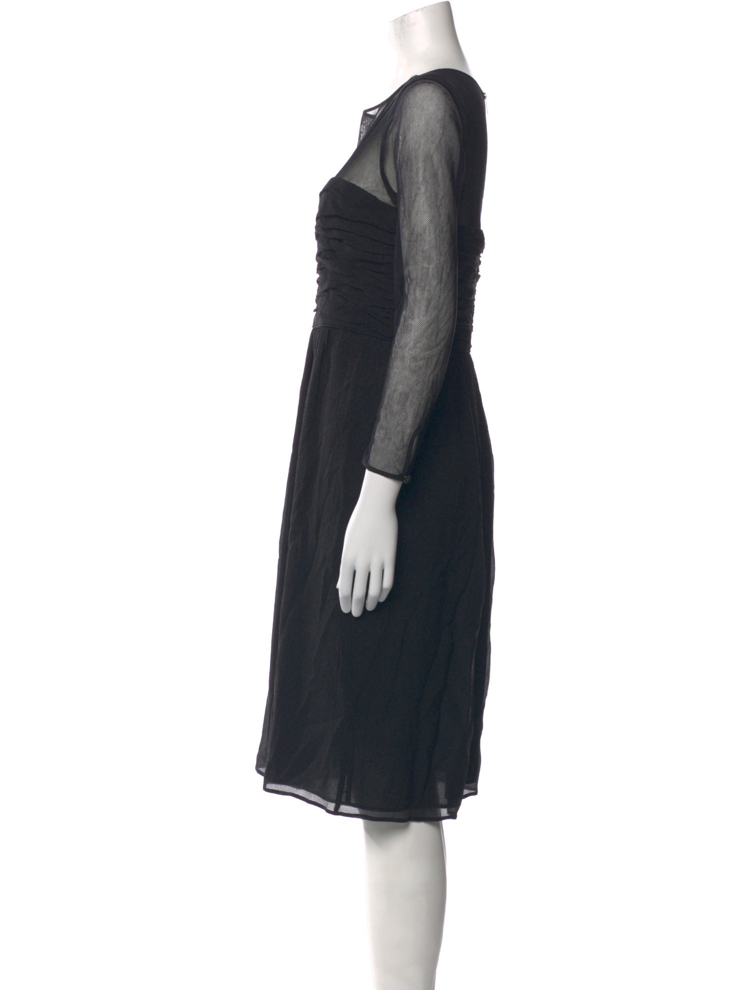 Burberry Silk Knee-Length Dress