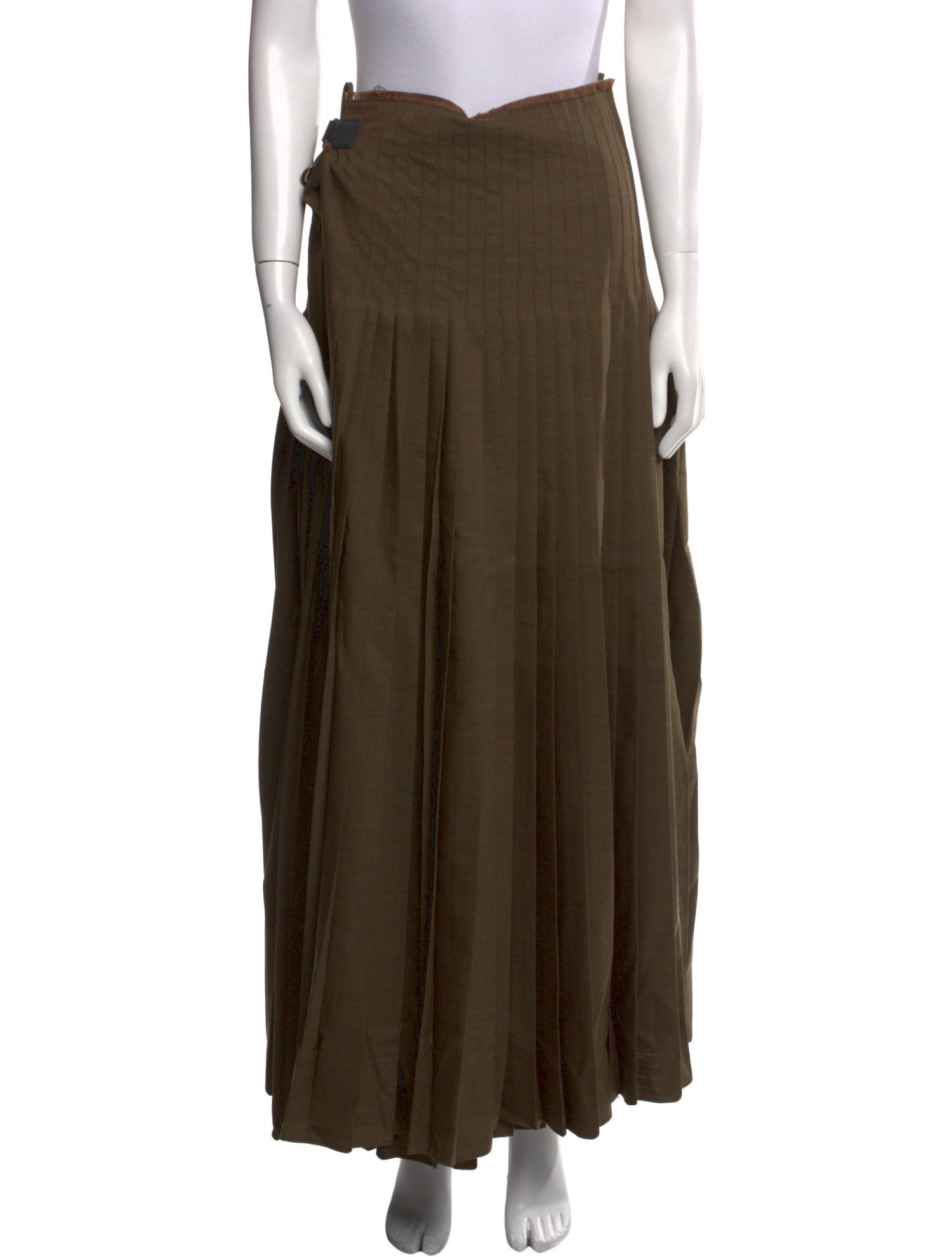 Burberry Wool Midi Length Skirt