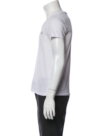 Burberry EKD Badge Cotton T-shirt V-Neck T-Shirt