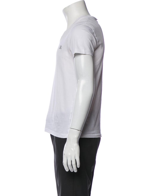 Burberry EKD Badge Cotton T-shirt V-Neck T-Shirt