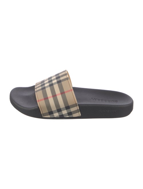Burberry Nova Check Pattern Rubber Slides