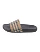 Burberry Nova Check Pattern Rubber Slides