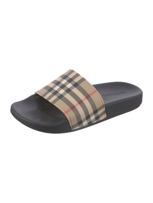 Burberry Nova Check Pattern Rubber Slides