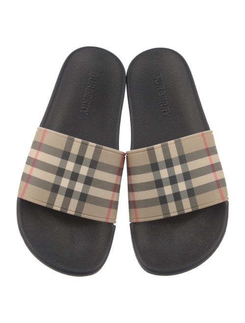 Burberry Nova Check Pattern Rubber Slides