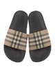 Burberry Nova Check Pattern Rubber Slides