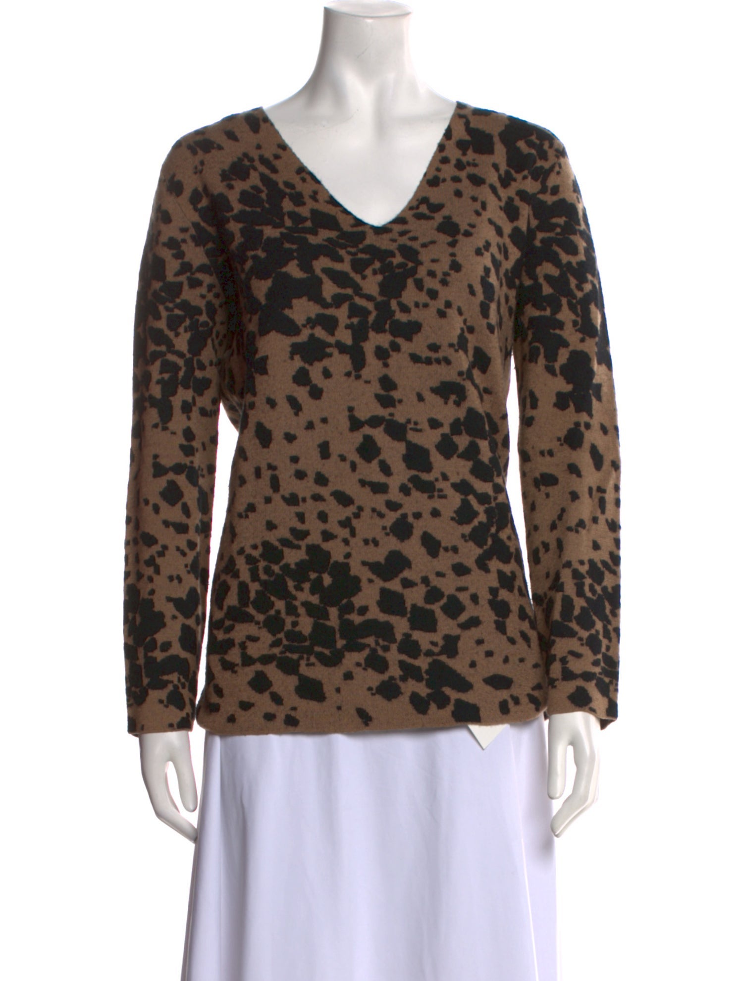 Burberry Cashmere Animal Print Sweater