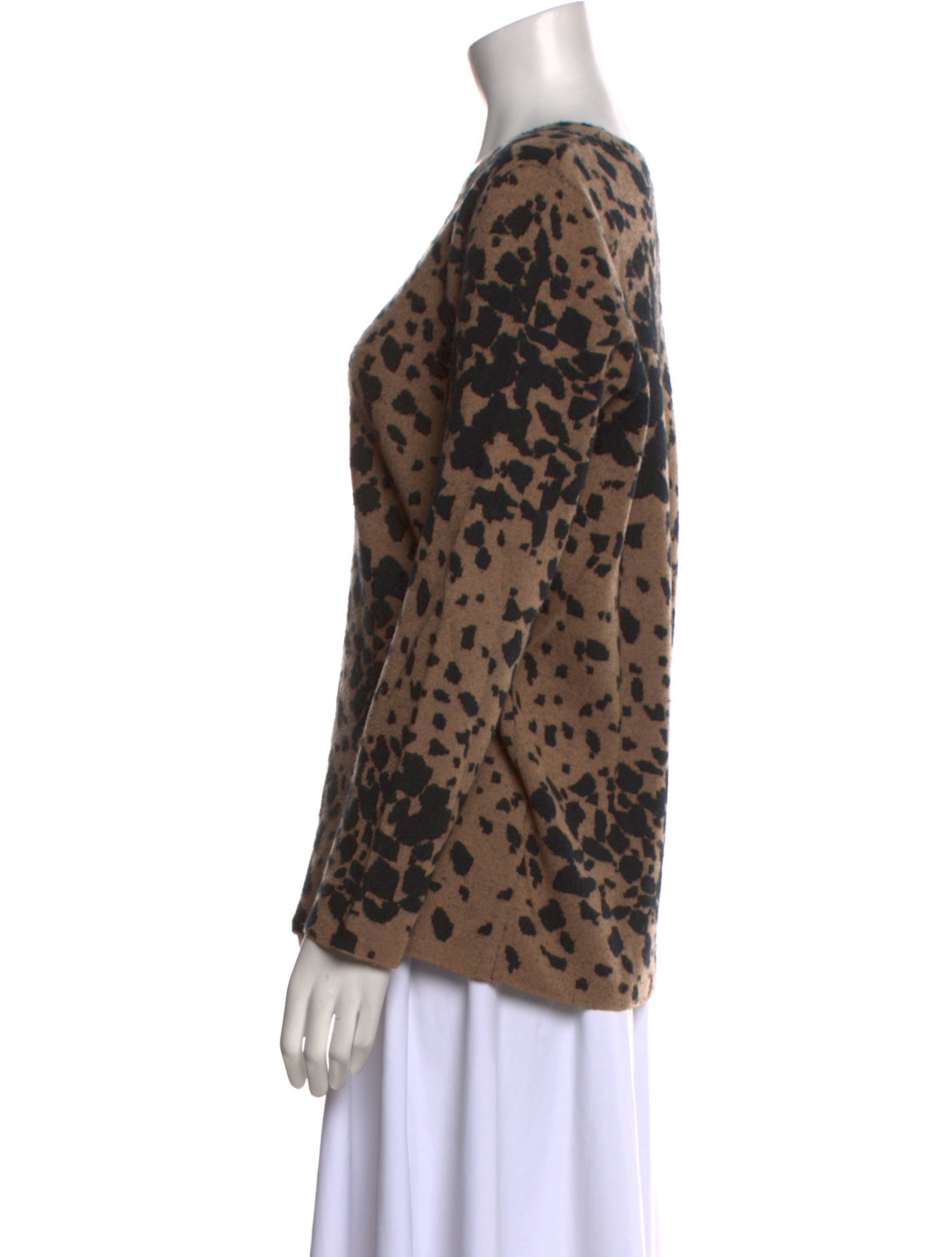 Burberry Cashmere Animal Print Sweater