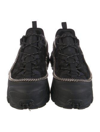 Burberry Nova Check Pattern Leather Sneakers