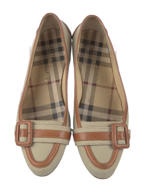Burberry Canvas Striped Ballet Flats