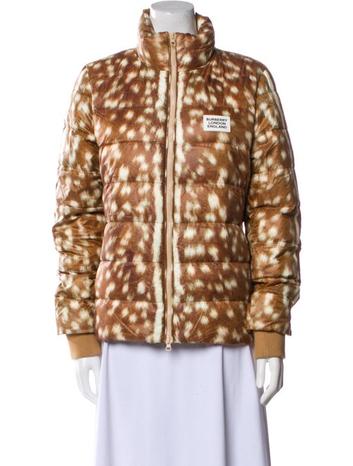 Burberry Colinton Deer Print Puffer Jacket Printed Down Jacket