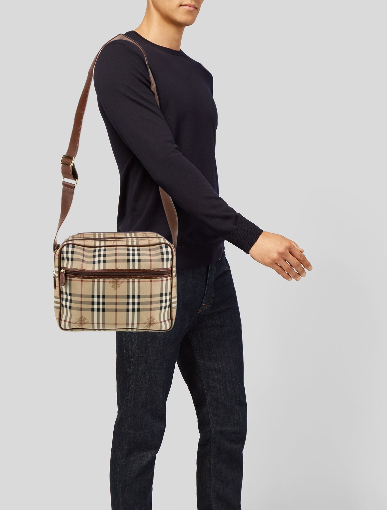 Burberry London Haymarket Check Messenger Bag