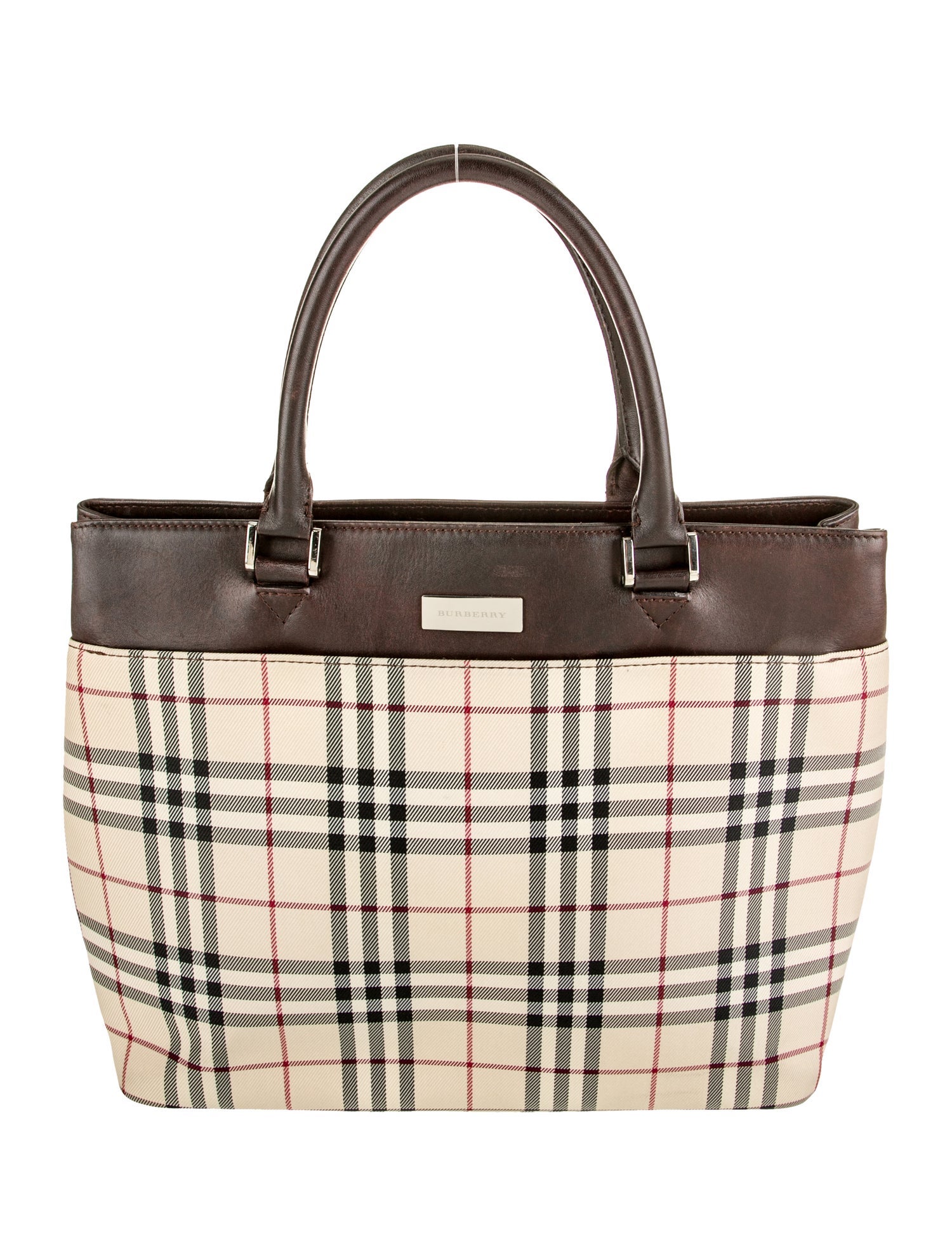 Burberry Canvas Top Handle Bag