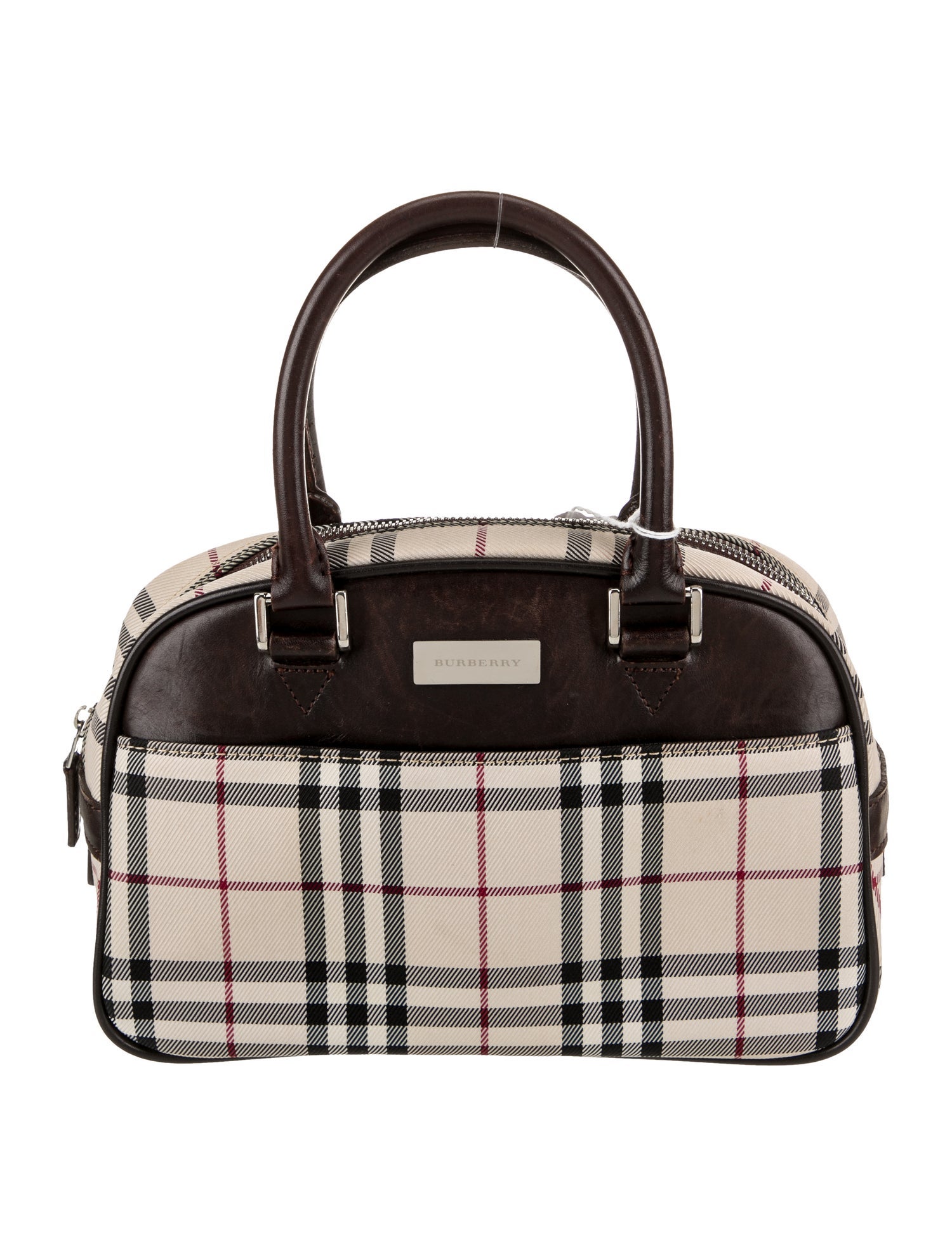 Burberry Canvas Top Handle Bag