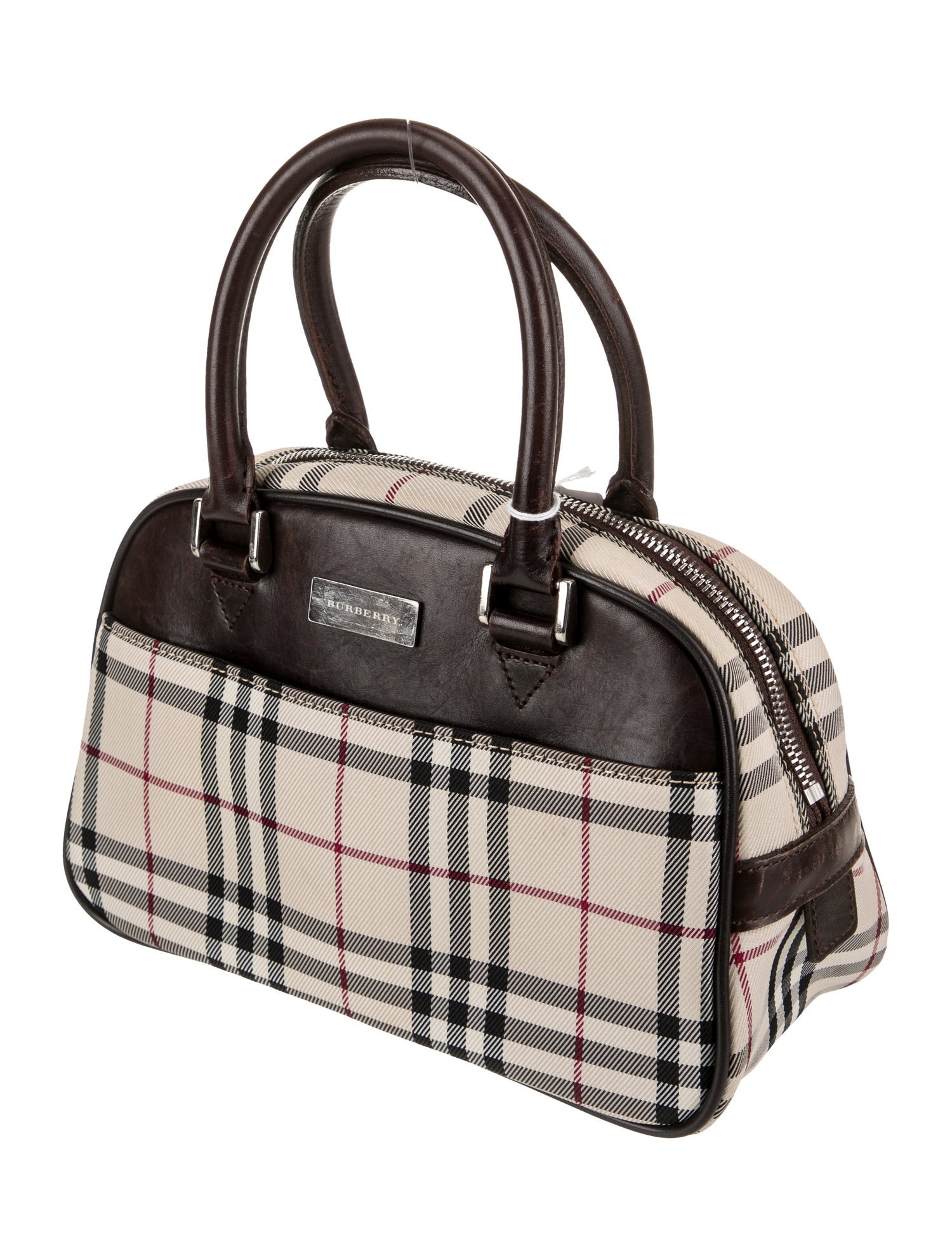 Burberry Canvas Top Handle Bag