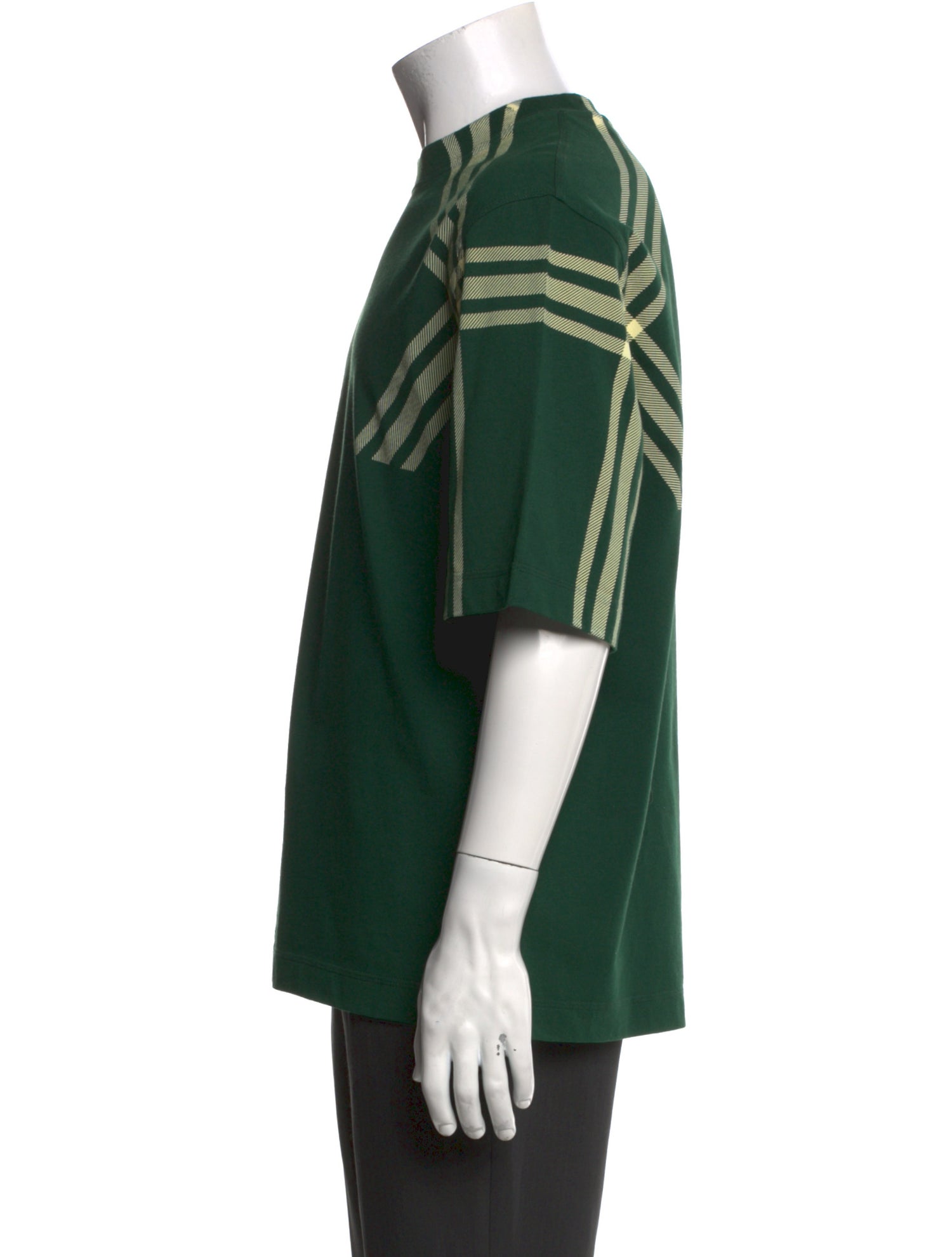 Burberry Abstract Check Crew Neck T-Shirt