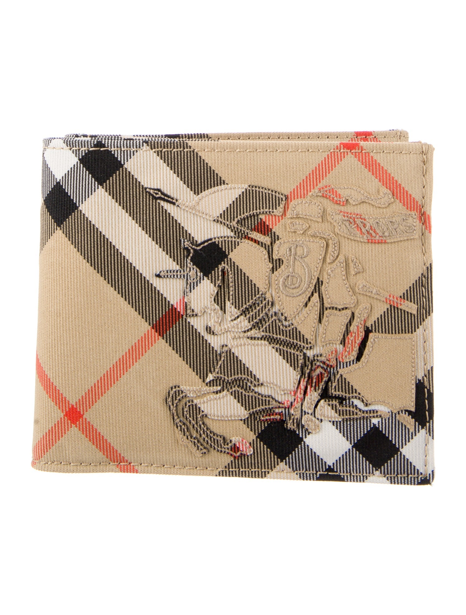 Burberry Plaid Print Wallet