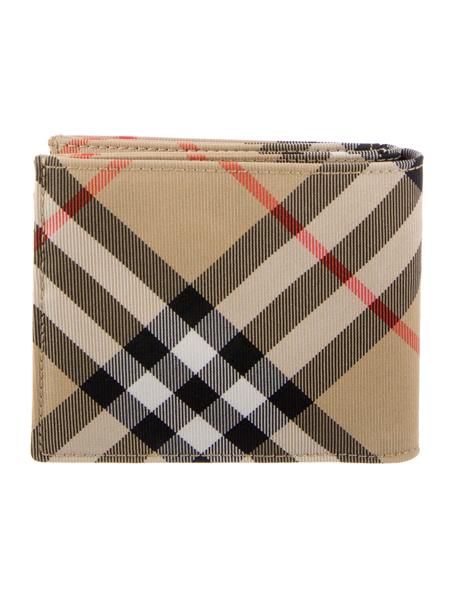 Burberry Plaid Print Wallet