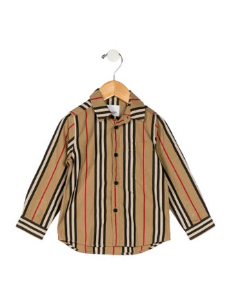Burberry Toddler Boys' Long Sleeve Button Up Shirt